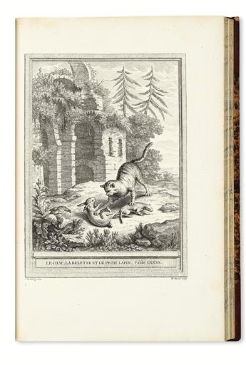 LA FONTAINE, JEAN DE. Fables Choisies.  4 vols.  1755-59